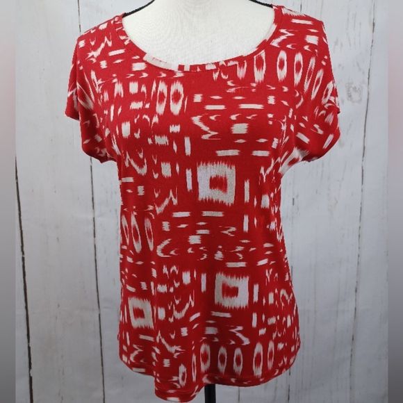 Chico's Tops - Chico's Top Short Sleeve Abstract Print